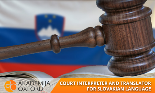 Court interpreter and translator for Slovakian