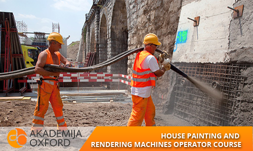 course for House painting and rendering machines operator