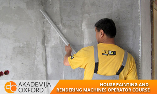 Professional Training and courses for House painting and rendering machines operator
