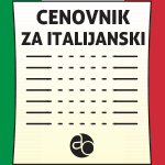 Kurs italijanskog jezika - cena
