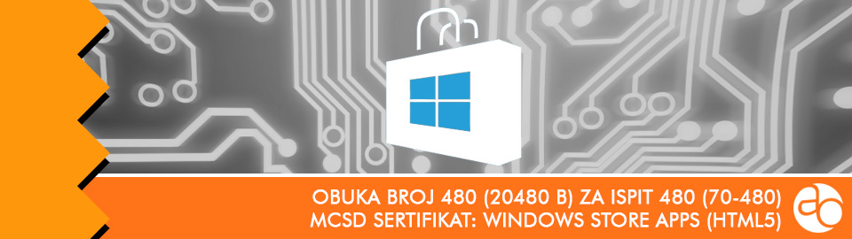 MCSD: Windows Store Apps (HTML5): obuka broj 480 (20480 B) za ispit 480 (70 - 480)