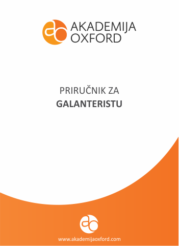 Priručnik - Skripta - Knjiga za galanteriste - Akademija Oxford
