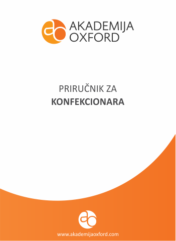 Priručnik - Skripta - Knjiga za konfekcionare - Akademija Oxford