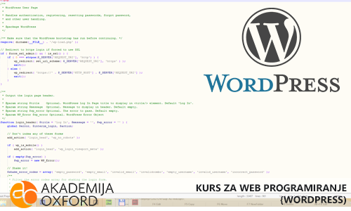 Škola za Web programiranje Wordpress Niš - Akademija Oxford