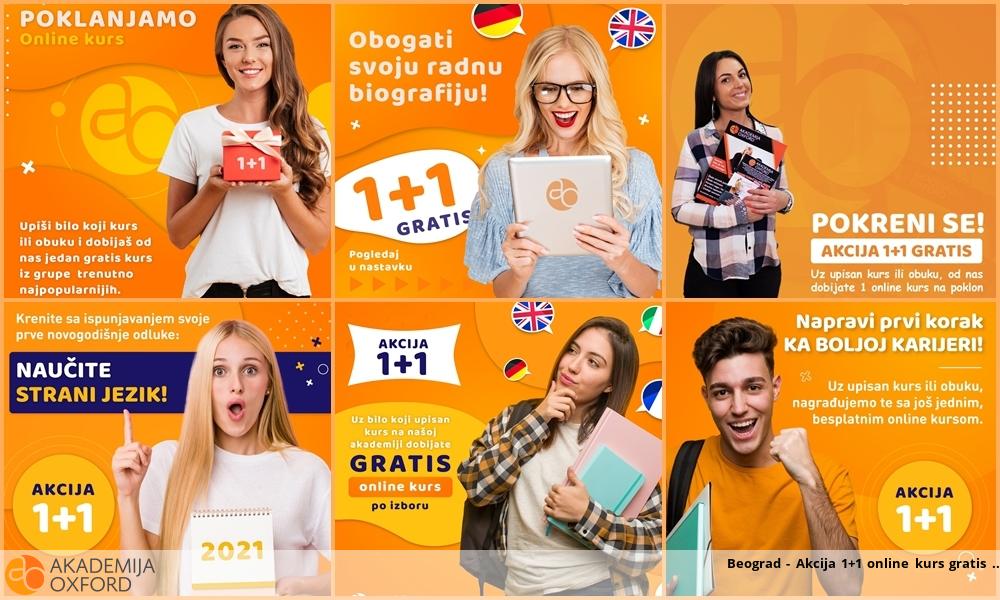 Beograd - Akcija 1+1 online kurs gratis 