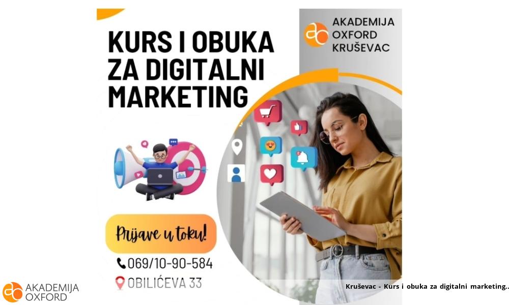 Kruševac - Kurs i obuka za digitalni marketing