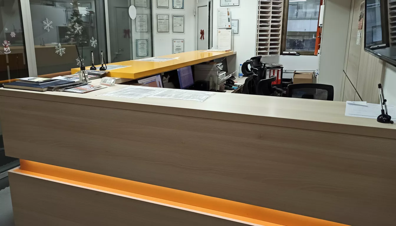 Prijavnica i informativni pult Akademije Oxford u Makenzijevoj ulici u Beogradu