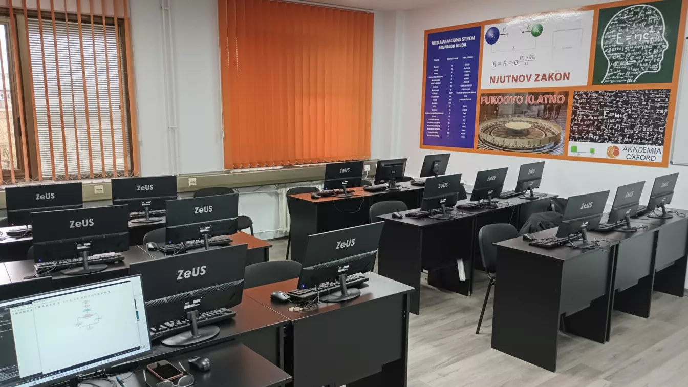 Prostrana učionica sa savremenom opremom