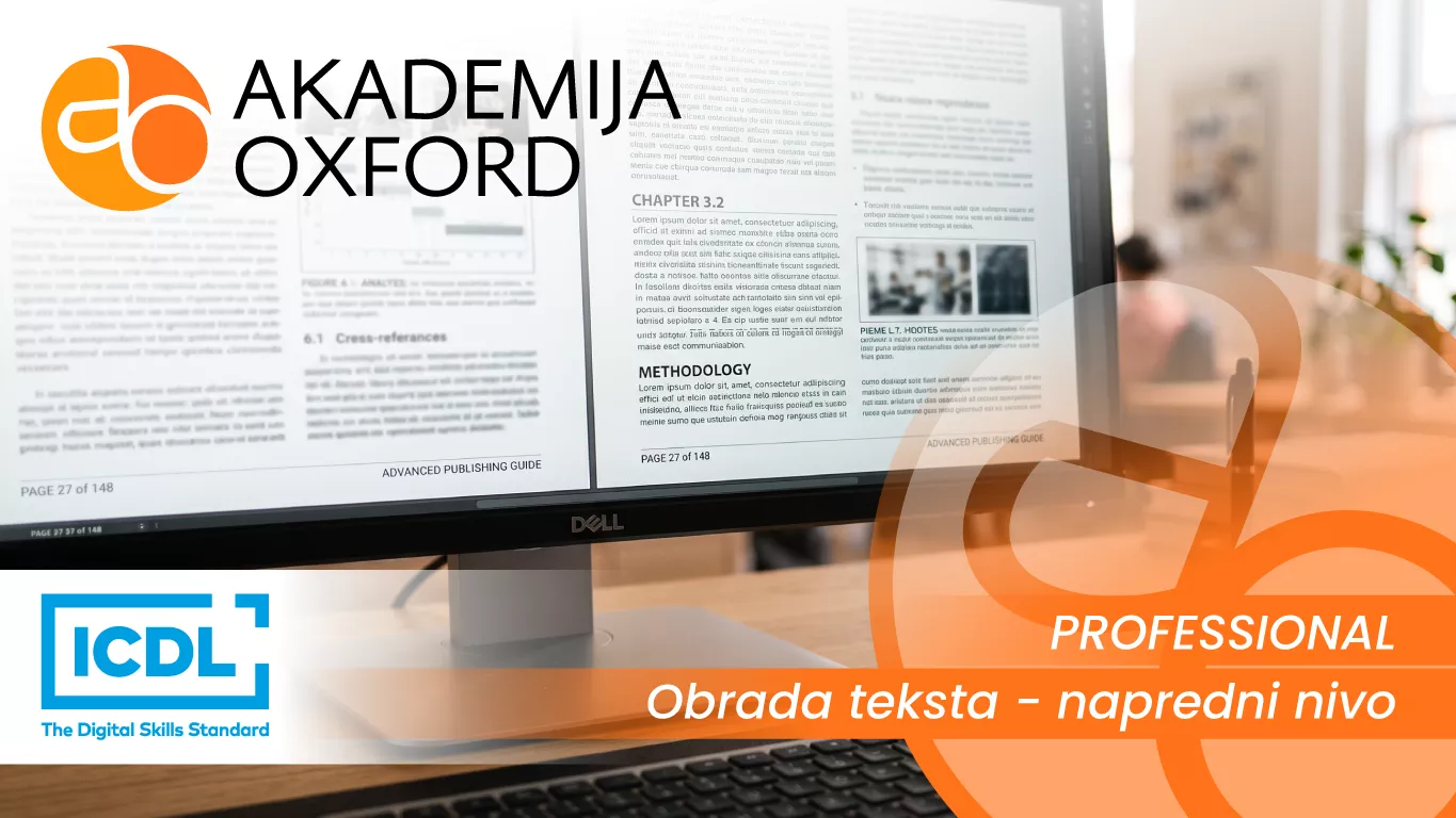 ICDL Professional - Obrada teksta - napredni nivo
