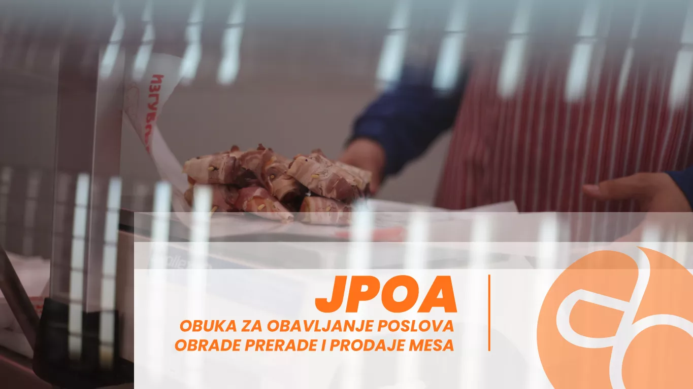 JPOA - Obuka za obavljanje poslova obrade, prerade i prodaje mesa