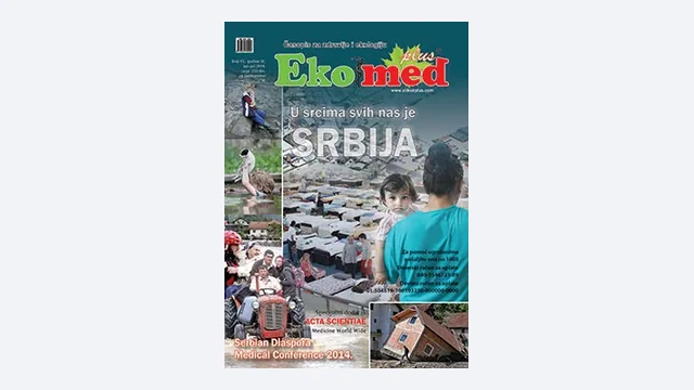 Naslovna strana časopisa Eko Med, jun–jul 2014.