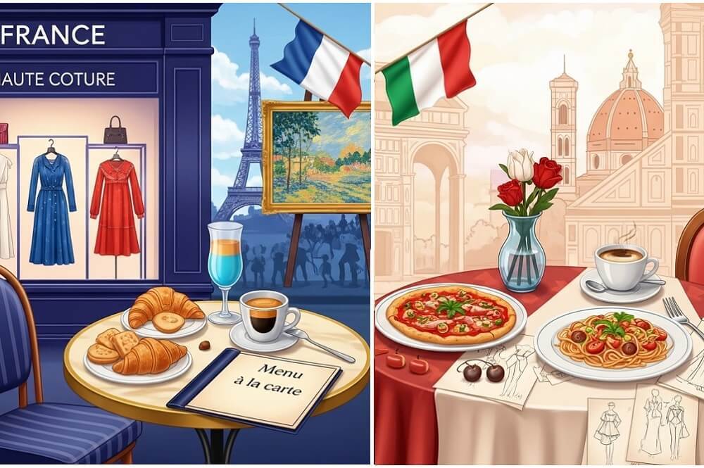 Francuski i italijanski kroz gastronomiju, modu i umetnost