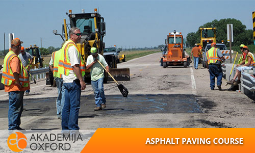 Asphalt paving course