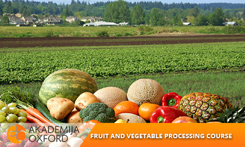 course for Fruit and vegetable processing