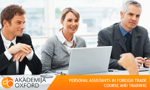 Personal assistant in foreign trade course