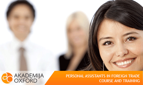 Personal assistant in foreign trade vocational training