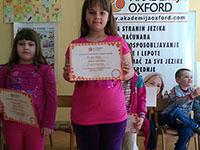 English course certificates award for kids - Ćuprija