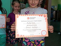 English course certificates award for kids - Ćuprija