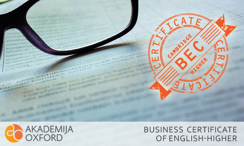 BEC Higher Kembridž sertifikati - Cambridge English: Business Higher