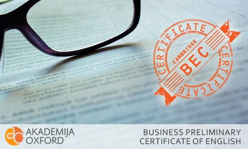 BEC sertifikat Kembridža - Cambridge English: Business Preliminary