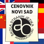 Kursevi stranih jezika Novi Sad - cena