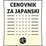 Kurs japanskog jezika - cena