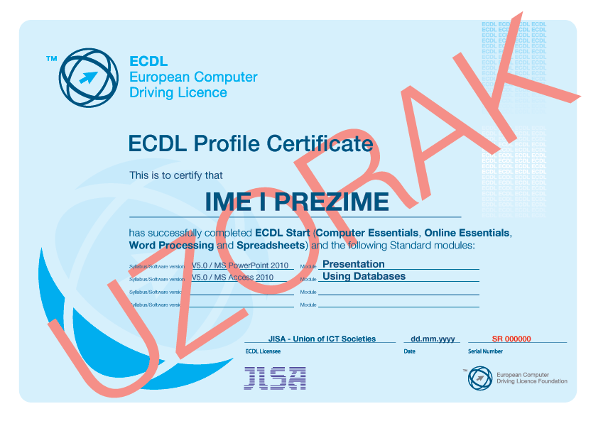 ECDL profil sertifikat