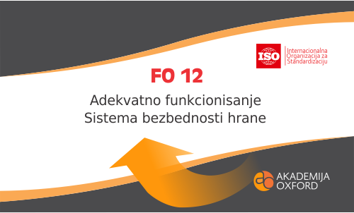 Adekvatno funkcionisanje sistema bezbednosti hrane