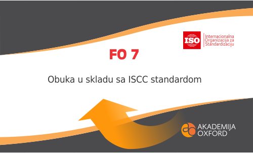 Obuka u skladu sa ISCC standardom