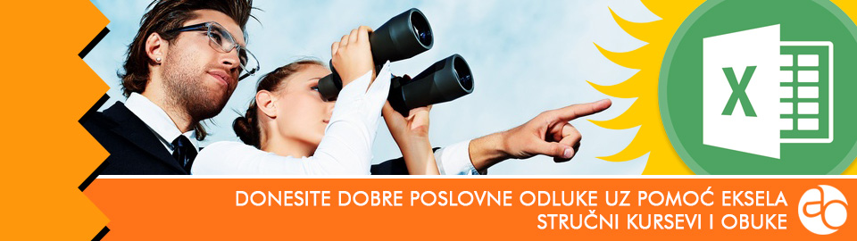 Kurs i obuka - donesite dobre poslovne odluke uz pomoć Eksela