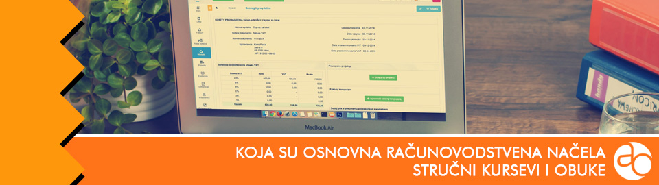 Kurs i obuka - Koja su osnovna računovodstvena načela