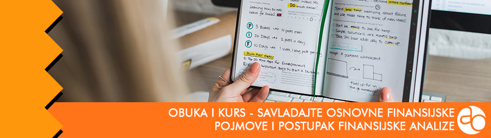 Obuka i kurs - savladajte osnovne finansijske pojmove i postupak finansijske analize