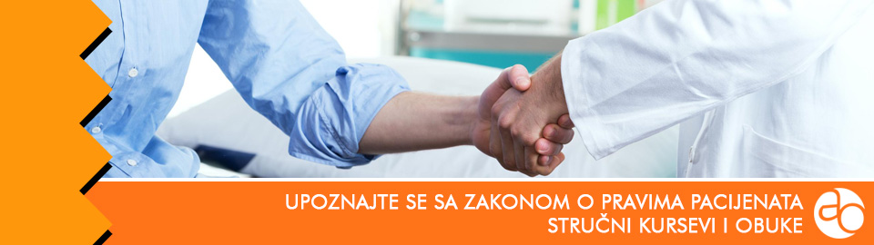 Kurs i obuka - Upoznajte se sa Zakonom o pravima pacijenata