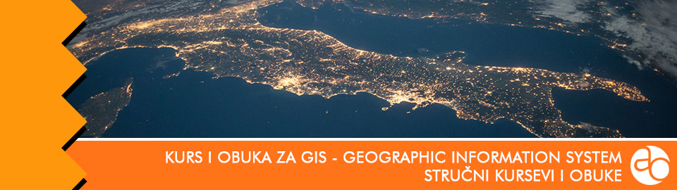Kurs i obuka za GIS (Geographic Information System) - ESRI