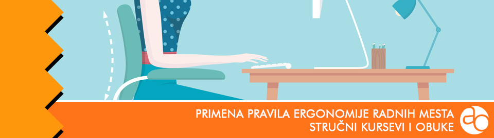 Kurs i obuka za primenu pravila ergonomije radnih mesta