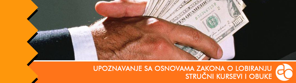 Kurs i obuka za upoznavanje sa osnovama Zakona o lobiranju