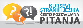 Kursevi stranih jezika - česta pitanja