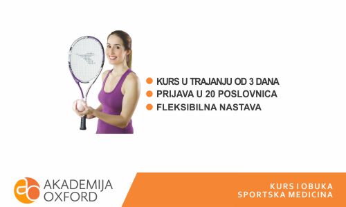 Kurs za sportsku medicinu - Akademija Oxford