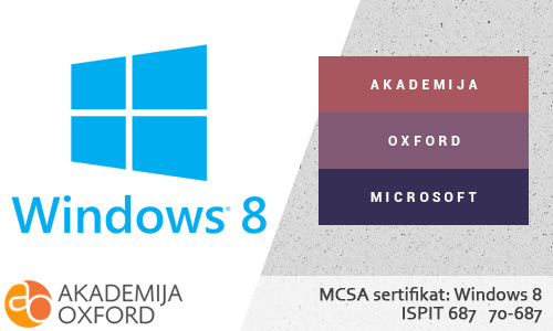 MCSA - Windows 8 - Ispit 687 (70-687), Beograd - Akademija Oxford