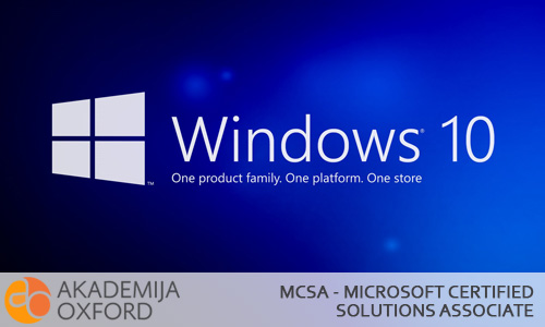 MCSA - Microsoft Certified Solutions Associate, Novi Sad - Akademija Oxford