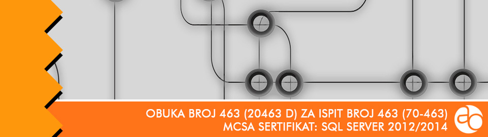 MCSA: SQL Server 2012/2014: obuka broj 20463 D za ispit broj 70 - 463