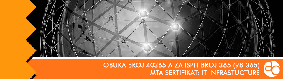 MTA: IT infrastructure: obuka broj 40365 A za ispit broj 98 - 365