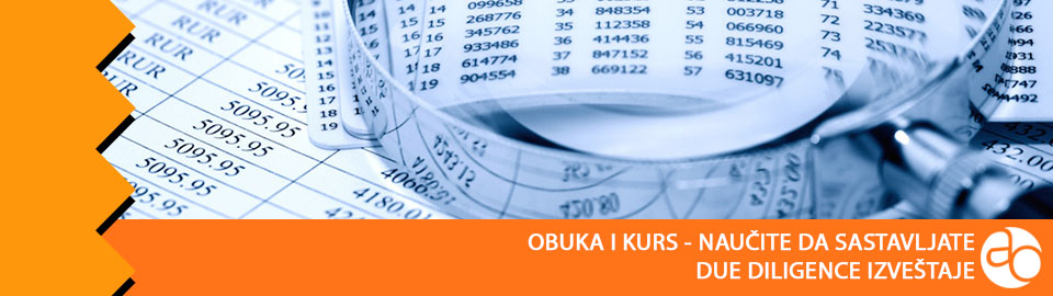 Obuka i kurs - naučite da sastavljate Due diligence izveštaje