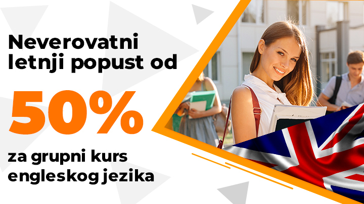 Neverovatni letnji popust od 50% za grupni kurs engleskog jezika