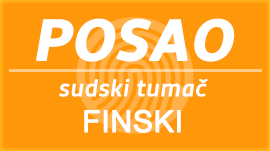 Poslovi sudski tumač i prevodilac za finski jezik