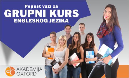 Popust za grupni kurs engleskog jezika - Akademija Oxford