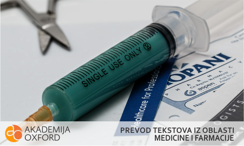 Prevod tekstova iz oblasti medicine i farmacije Beograd - Akademija Oxford