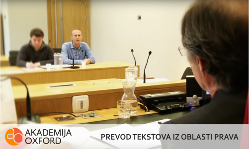 Prevod tekstova iz oblasti prava Beograd - Akademija Oxford