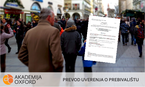 Prevod uverenja o prebivalištu