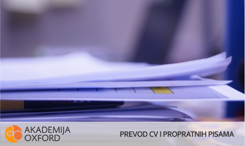 Uslužni prevod cv-a i propratnog pisma